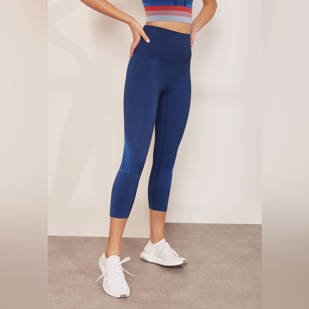 LNDR Spectrum Cropped Leggings / Deep Sea Navy - Deep Sea Navy, M - L